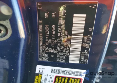 2021 Toyota Highlander L from USA, damaged, VIN 5TDCZRAHXMS522133